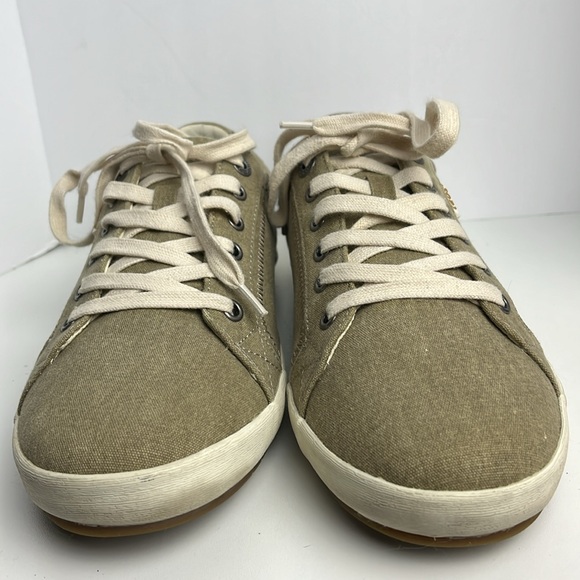 Taos Star Khaki Canvas Sneakers Sz 11 - Picture 6 of 7